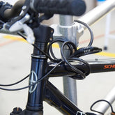 Anti theft bicycle lock, 4-digit password lock, 1-meter ultra strong cable, suitable for mountain bikes, road bikes,